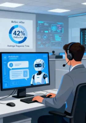 Оптимизация колл-центра: как ИИ уменьшил среднее время ответа на 42%