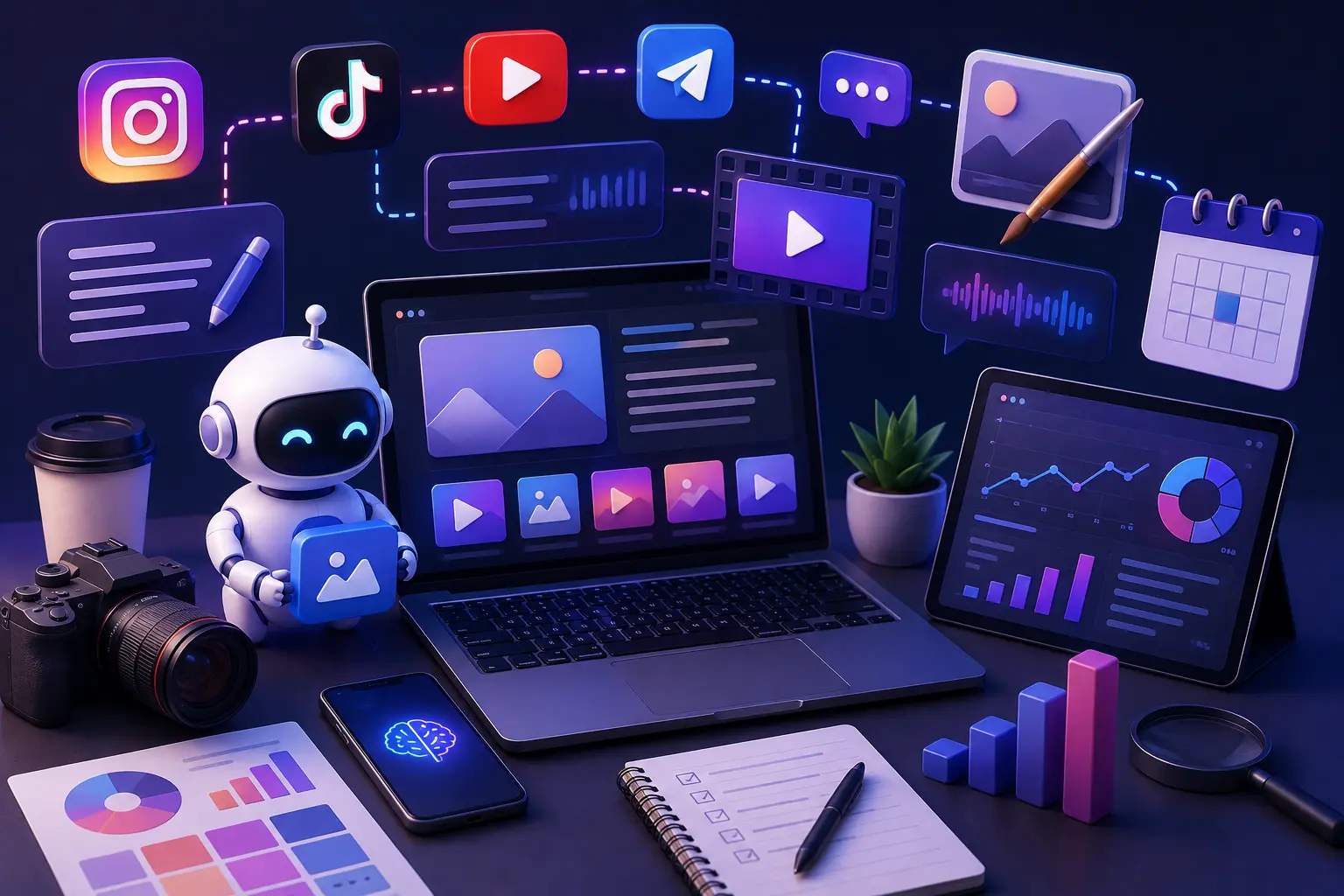 Лучшие AI-инструменты для SMM: посты, сторис, видео и аналитика